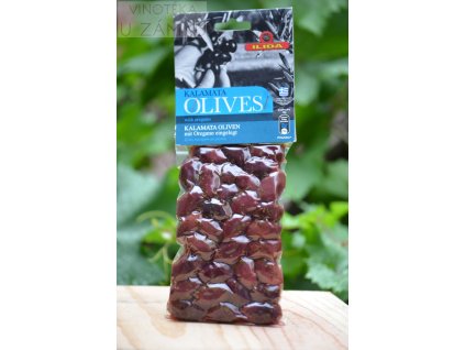 Olivy černé Kalamata s peckou - Ilida s.a. - řecké olivy