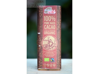 Čokoláda hořká 100% Solé