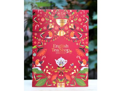 Čajový adventní bio kalendář 24 sáčků - Pro The English Tea Shop Ltd, Londýn