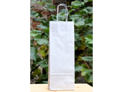 Taška na 1 lahev bílá