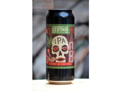 West Coast IPA 14° - West of Heaven 0,5 L, Plech - Pivovar Čestmír, Brandýs n. L.