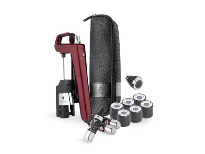 Systém pro uchování vína Coravin Timeless Six+, burgundy