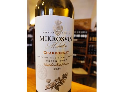 Mikrosvín Mikulov Chardonnay 2024 pozdní sběr