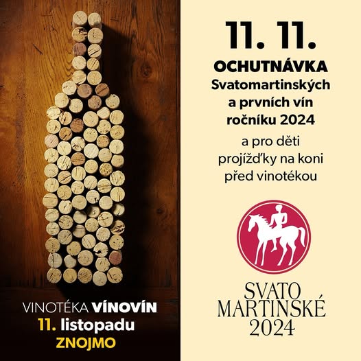 Pozvánka na degustaci mladých vín a projížďky na koních pro děti