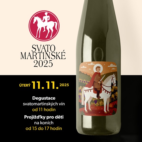 Vína ročníku 2025 - degustace v úterý 11.11. a projížďky na koních pro děti
