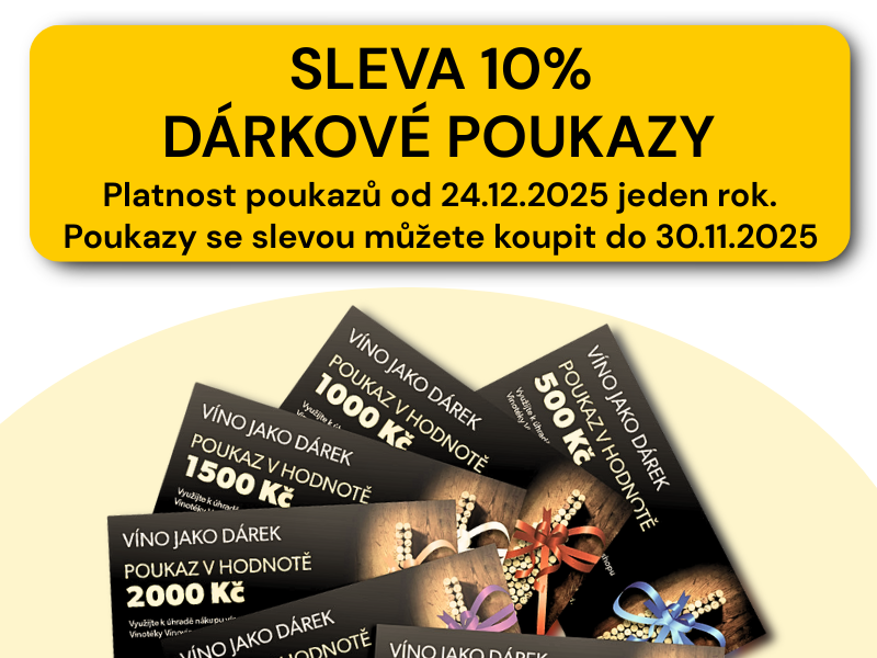 Dárkové poukazy se slevou 10%