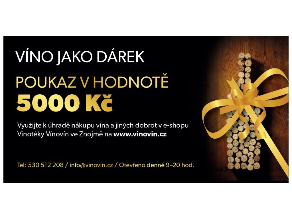 Vyobrazení produktu Dárkový poukaz v hodnotě 5000 Kč