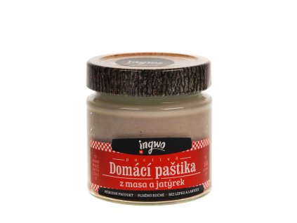 Domácí paštika z masa a jater, 200 ml, pasterováno - INGWO ČR