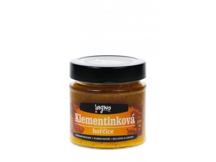 Klementinková hořčice, sladká, lehce pikantní, 200 ml, pasterováno - INGWO ČR
