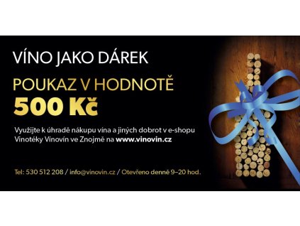 Dárkový poukaz v hodnotě 500 Kč