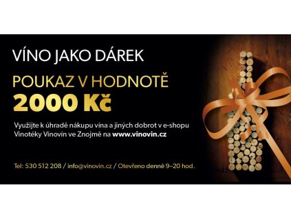 Vyobrazení produktu Dárkový poukaz v hodnotě 2000 Kč