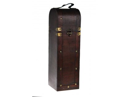 Dřevěný kufřík na jednu láhev vína