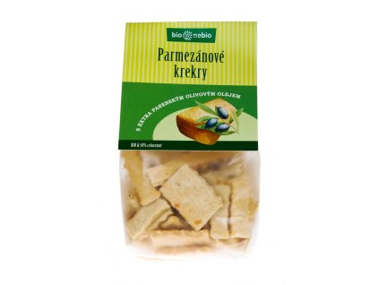 Parmezánové krekry BIO s olivovým olejem 130 g