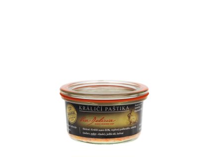 Přední fotografie dobroty Paštika králičí 130g