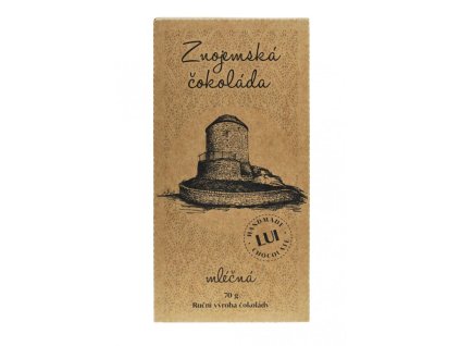 Fotografie produktu Mléčná čokoláda LUI, ruční výroba, kakao 34%, 70 g