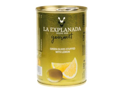 Přední fotografie dobroty Olivy s citronem La Explanada 120g