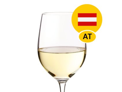 Sklenice bílého stáčeného vína Rulandské bílé