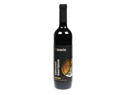 Pohled přední na láhev Cabernet Sauvignon, DUEL - DUBOVÝ SUD, výběr z bobulí, suché, 2021 - Znovín