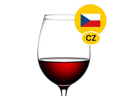 Sklenice červeného vína Cabernet Moravia