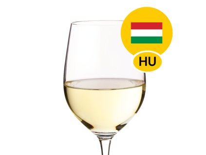 Sklenice bílého stáčeného vína Irsai Oliver