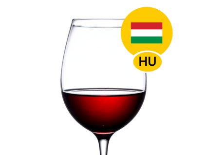 Sklenice červeného stáčeného vína Modrý Portugal