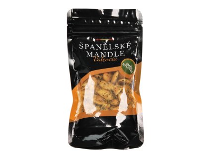Mandle VALENCIA s bylinkami, pražené a solené, 80 g - Španělsko