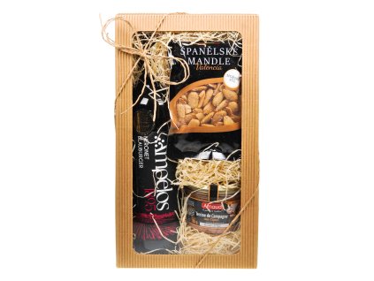 Dárkový balíček - Skvělé červené, mandle Valencia a francouzská paštika