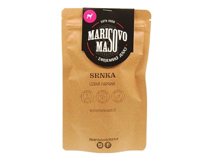 Srnčí sušená kýta s uzenou paprikou, original jerky, 40 g - Marisovo maso, Znojmo