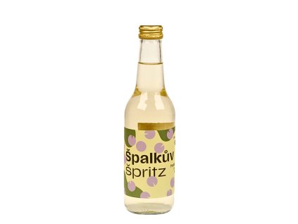 Pohled přední na láhev Špalkův nealko SPRITZ s bezovými květy - Špalek