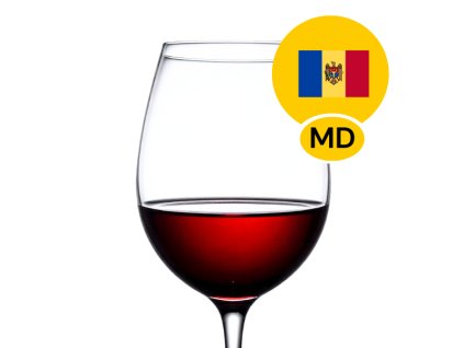 Sklenice červeného stáčeného dezertního vína Kagor