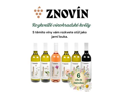 Pohled přední na láhev Vol 105 Znovín nový