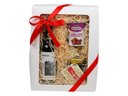 Malý balíček pro mlsouny - polosladká Pálava, džem z Pálavy a mandle v karamelu