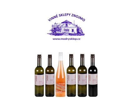 Super cena! - Karton s šesti lahvemi vín Vinné sklepy ZnojmoKomplet PLU 600562