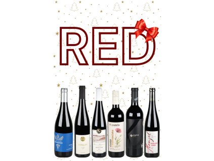 Šest lahví vybraných červených vín ze Znojma a okolí