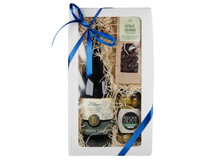 Polosladká Pálava, semínka v poctivé čokoládě a řecké olivy – pohoda v krabici