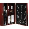 Dárková kazeta s šachy na tři láhve vína a s 12 doplňky