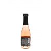 Pohled na zadní etiketu láhve Rosé PRICCOBELLO, perlivé suché víno, 200 ml, Rakousko - HAGN