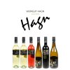Pohled přední na láhev Karton vybraných rakouských vín HAGN z Mailberského údolí
