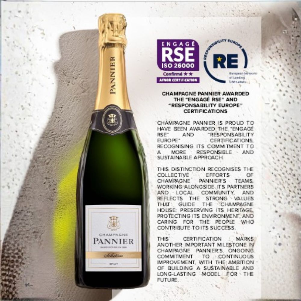 Champagne Pannier získalo ocenění Engagé RSE a Responsibility Europe