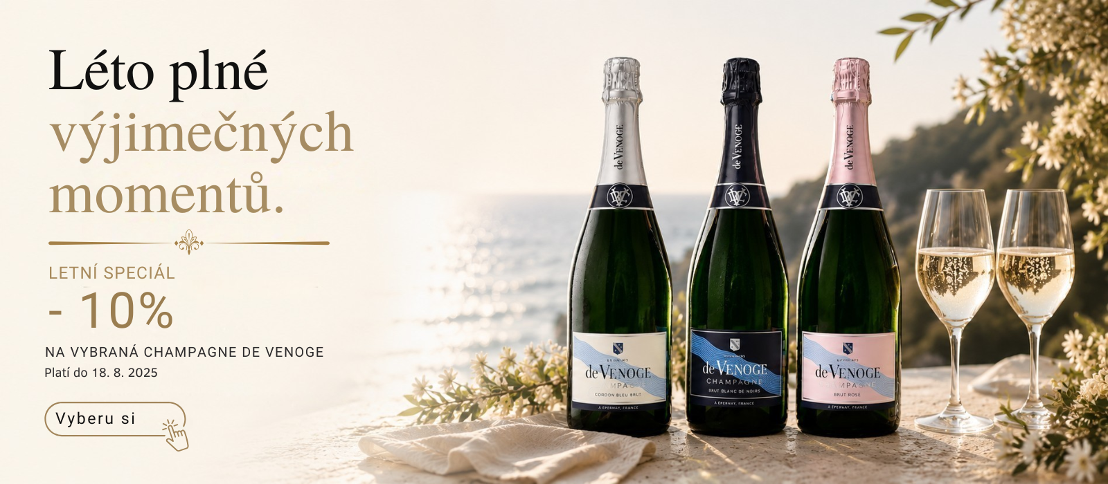 champagne de Venoge Cordon letní special cen