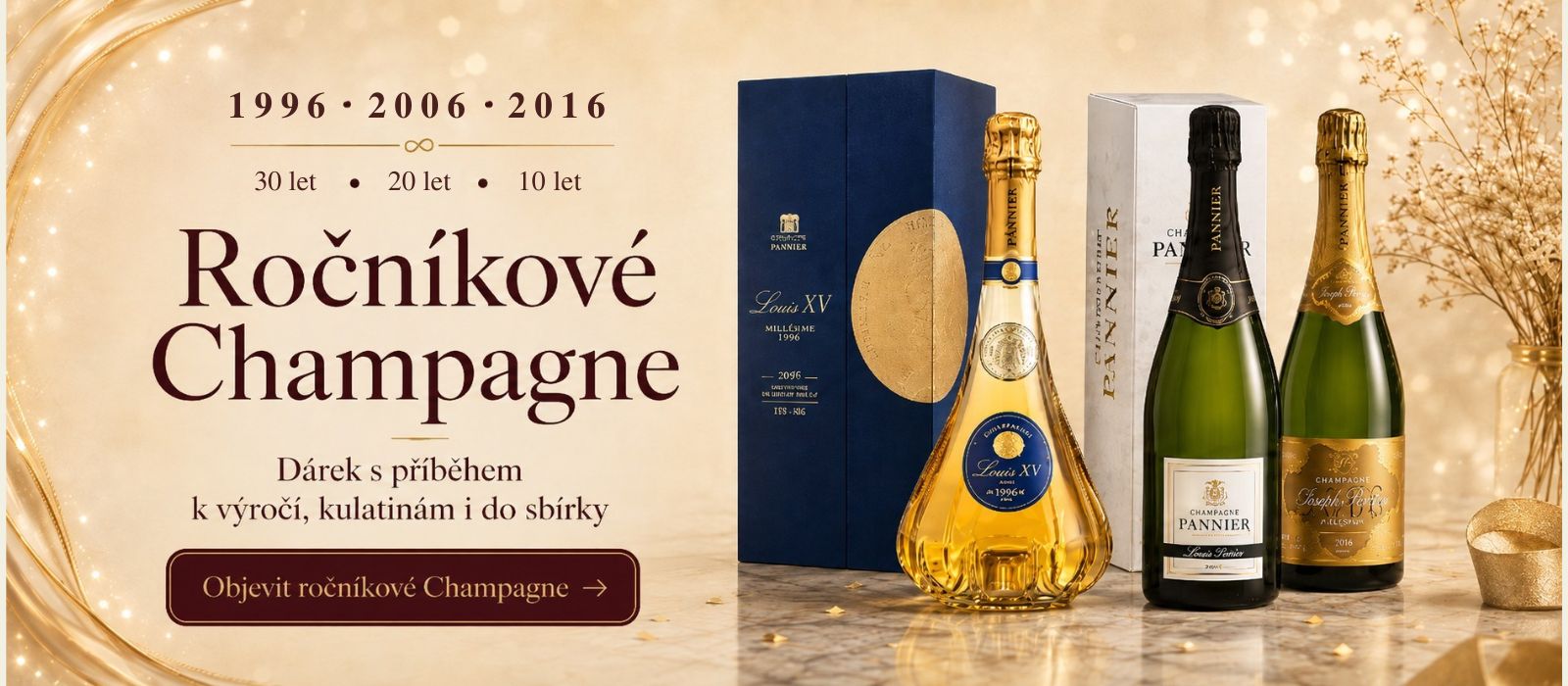 Ročníková champagne ke kulatinám