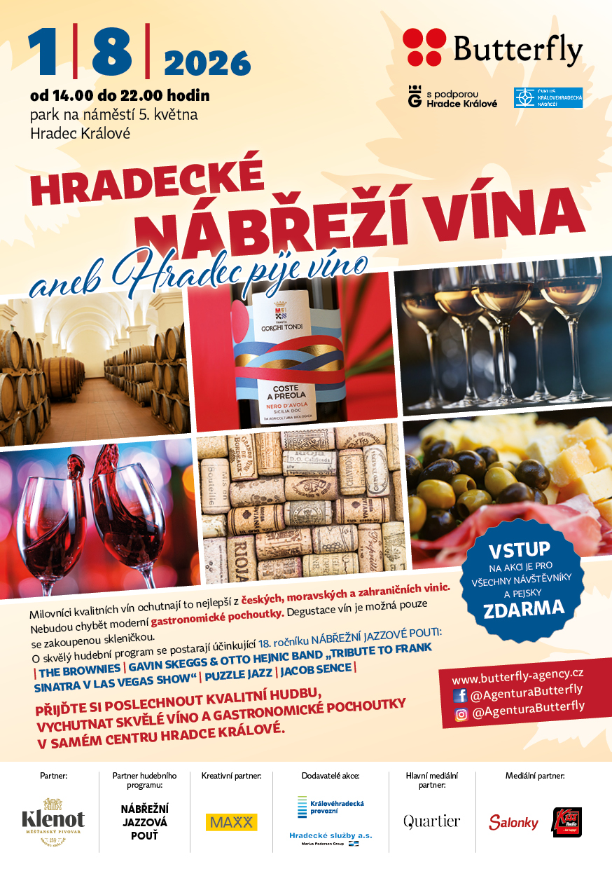 Hradecké nábřeží vína se už blíží