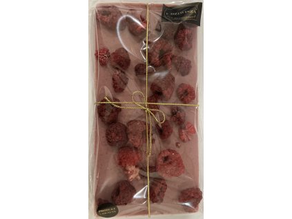 RŮŽOVÁ ČOKOLÁDA S MALINAMI