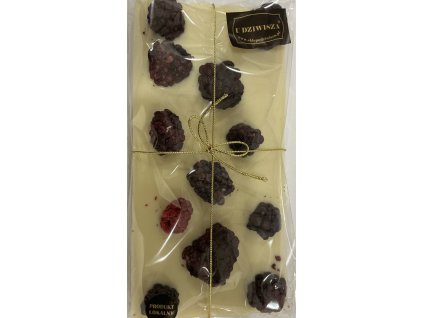 BÍLÁ ČOKOLÁDA S OSTRUŽINAMI