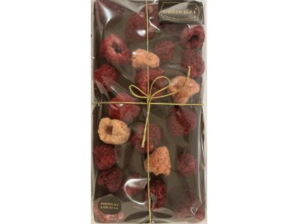 MLÉČNÁ ČOKOLÁDA S MALINAMI