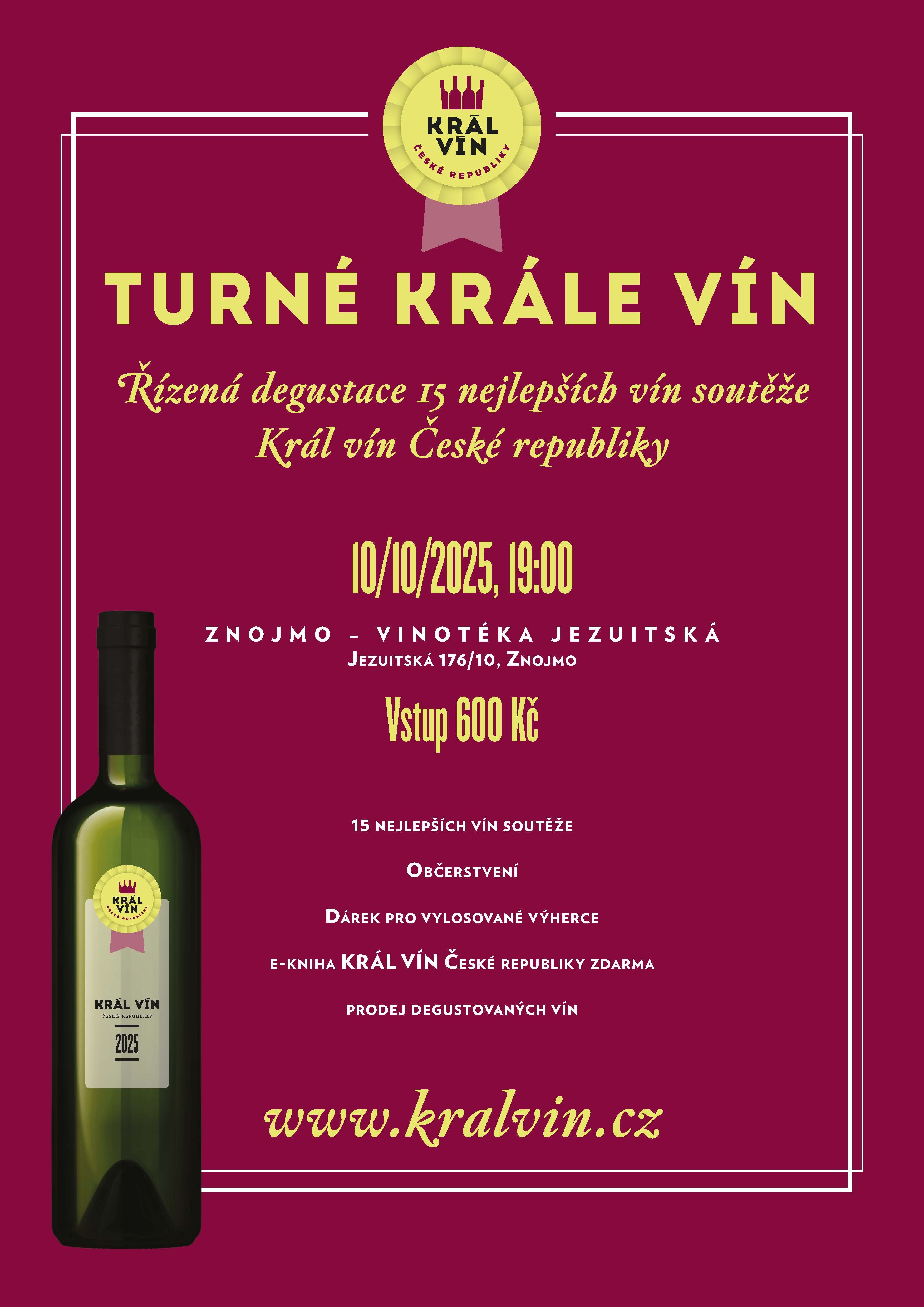 Král vín ve Vinotéce Jezuitská Znojmo