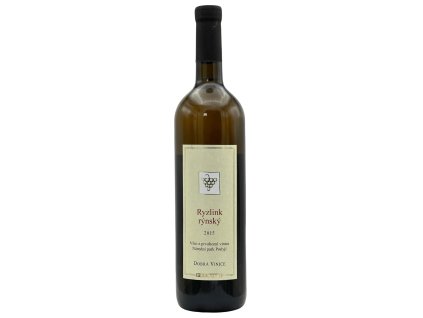 Ryzlink Rýnský 2015 zemské DOBRÁ VINICE - naturální bílé víno, suché