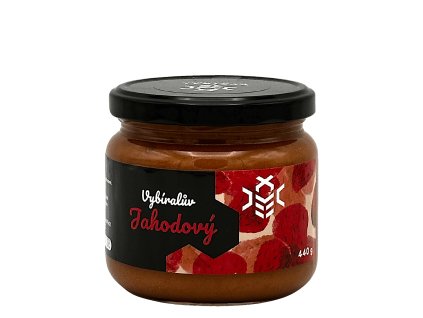 Jahodový med, 440g, VYBÍRAL - ovocný med