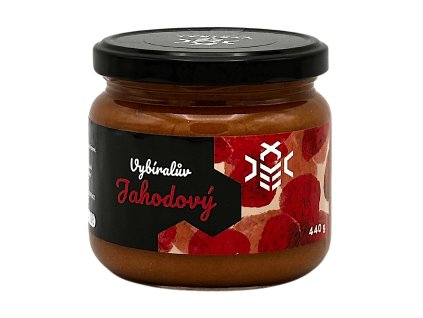 Jahodový med, 440g, VYBÍRAL - ovocný med