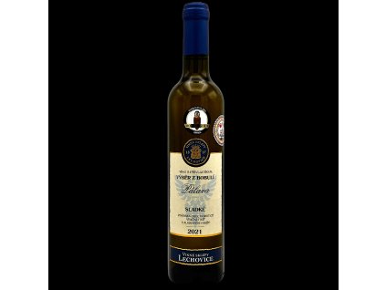 Pálava 2021 výběr z bobulí (0,5l), LECHOVICE - bílé víno, sladké
